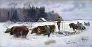「雪かき」カナダ国立美術館