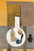 ピンクのテーブルの静物 (1936)