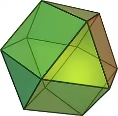 立方八面体r{4, 3}(深く切頂する)