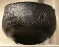 オクルス模様のある鉢（スペインの青銅器時代の遺跡 Los Millares で出土）