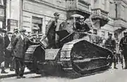ポーランドの五月革命で使用されるFT-17。（1926年）