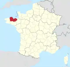Côtes-d'Armorの位置
