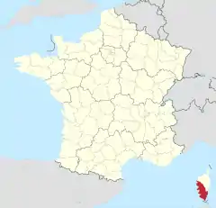 Département de la Corse-du-Sudの位置