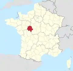 Indre-et-Loireの位置