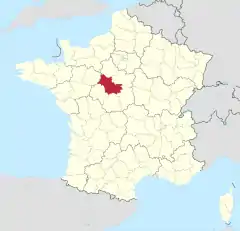 Loir-et-Cherの位置