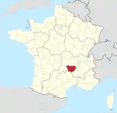Haute-Loireの位置