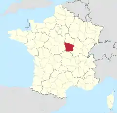 Nièvreの位置