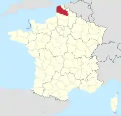 Pas-de-Calaisの位置