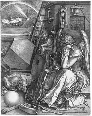 『メランコリア I』、1514年、銅版画