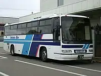 高速えんがる号旭川経由便 遠軽にて