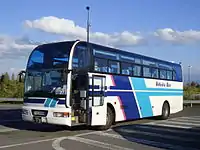 高速えんがる号直行便 比布大雪PAにて