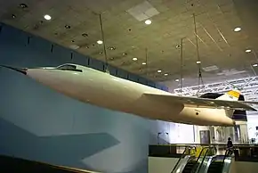 国立航空宇宙博物館で展示されているD-558-2（2008年10月27日）。
