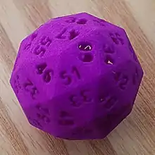 60面ダイス（五方十二面体）