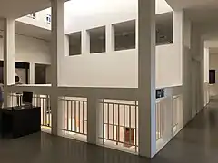 採光源として中庭。