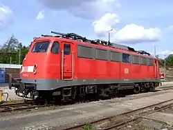 ハノーファー駅で停車する110形333号機