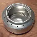 自作のアルコールストーブ