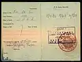 個人情報ページと備考ページ（90年代版）。