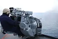 艦載マウントの発砲シーン