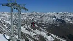 達古雪山の氷河