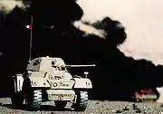 1/72 ミニボックスシリーズダイムラーMkII (塗装加工済み・ジオラマベース撮影)