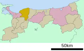 大山町位置図