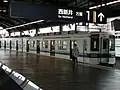 停車中の電車(2009年3月20日)