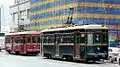 大連を走る有軌電車（路面電車）