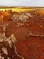 ダロル火山の光景