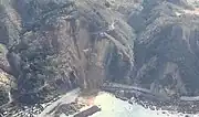 国道249号で発生した法面崩壊（珠洲市）