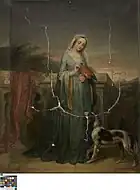 オウムを持つ婦人 (1837)