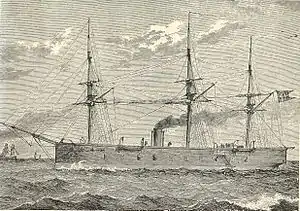 1864年に描かれた本艦の絵