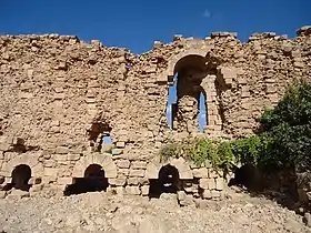 Photograph of ruined fortifgications at Dara