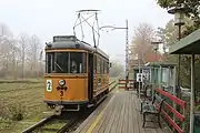 ショルデナシュホルム路面電車博物館の3号車 2019年10月16日