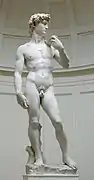『ダビデ像』 ミケランジェンロ(1501-4年、アカデミア美術館)