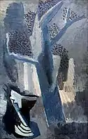 1921: "Tree and Urn" (30 × 19 inches.)