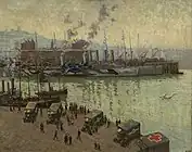 戦争中のブローニュの港