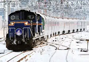 札幌駅に到着する「カシオペア」