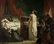ショパンの死 (1885) クラクフ国立美術館