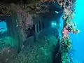 デッキの通路部分