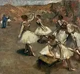 『ステージ上の踊り子』エドガー・ドガ, 1889年頃