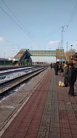 徳恵駅のホーム