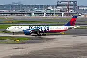 エアバスA330-900（TEAM USA塗装）