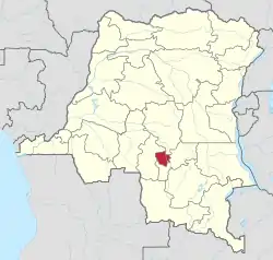 Location of 東カサイ州