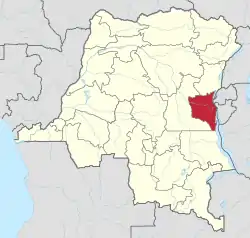 Location of 南キヴ州