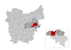 デンデルモンデの位置の位置図