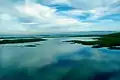 太平洋に注ぐビオビオ川の河口