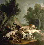 "The Wolf Hunt"(画) アレクサンドル＝フランソワ・デポルト