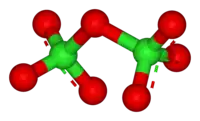 七酸化二塩素の分子モデル