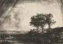 『三本の木』1643年ダリッジ美術館所蔵