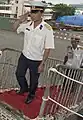 08式夏季小礼服を着用した海軍中佐。(2009年ごろ)